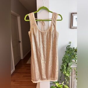 WALTER BAKER Gold Matte Sequin Mini Dress NWT